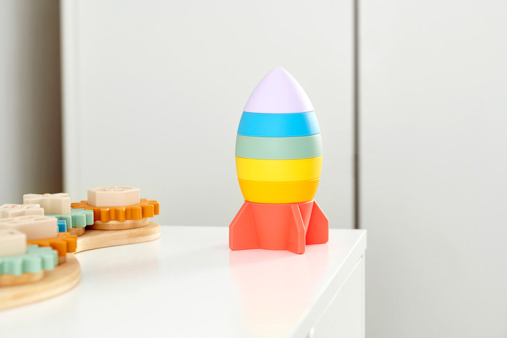SiliSoft® Rocket Stacker (Rainbow)