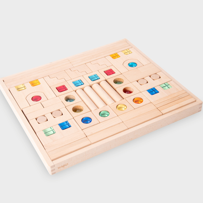 Wooden Building Gem Blocks