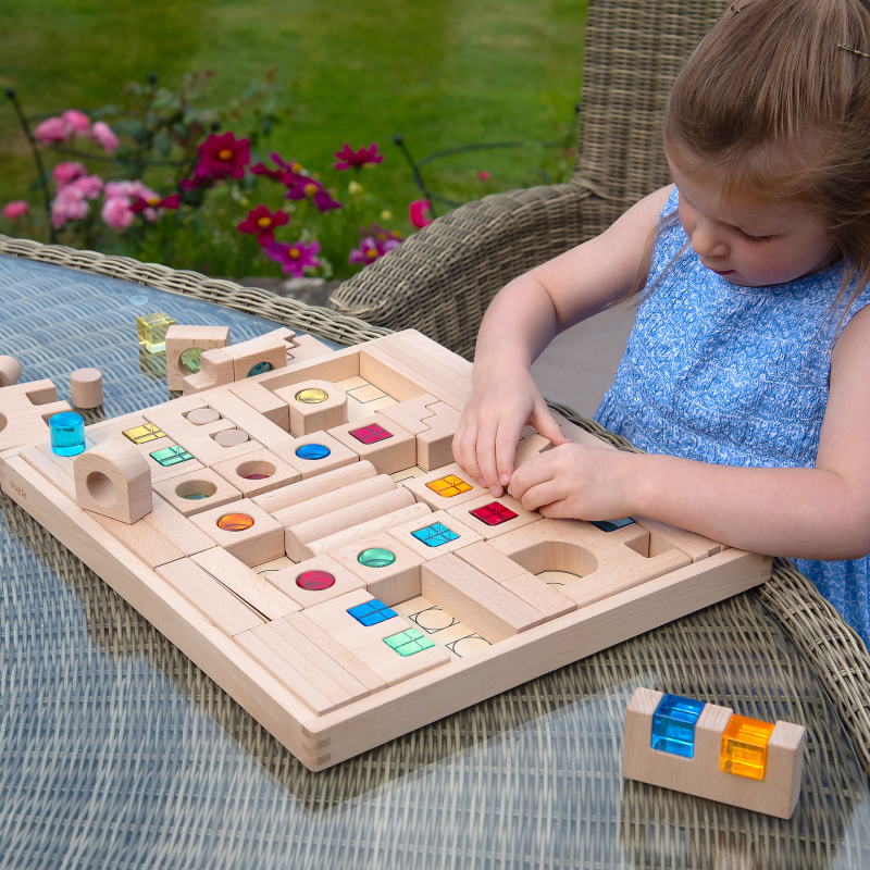 Wooden Building Gem Blocks